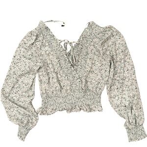 MINE The Sara Smocked Top - Green